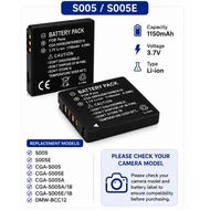 CGA S005 S005E DMW-BLK22 Camera Li-ion Battery BCC12 S005A BLK22E LUMIX S5 S5II S5IIX GH5II GH6 GH7