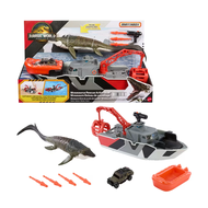 Jurassic World Rebirth Mosasaurus Rescue Action Boat Playset จูราสสิคเวิลด์ ชุดเรือกู้ภัยโมซาซอรัส J