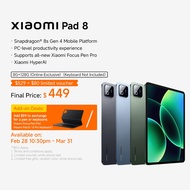 New Xiaomi Pad 8 Tablet | 8GB+128GB, Snapdragon® 8s Gen 4 Mobile Platform, PC-level productivity exp