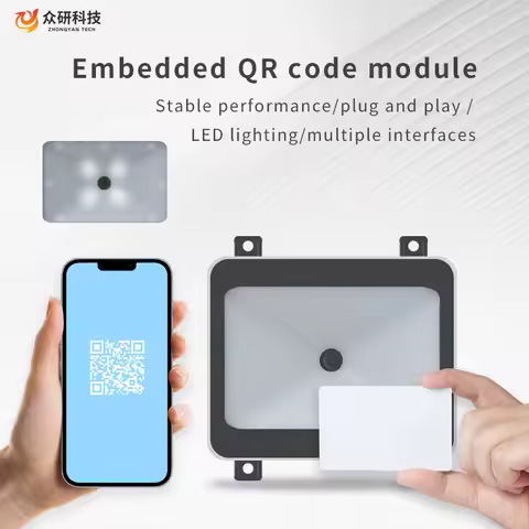 Embedded QR Code Reader Module RS232 TTL Interface 1D/2D Barcode QR Code Scanner USB Support ID/IC C
