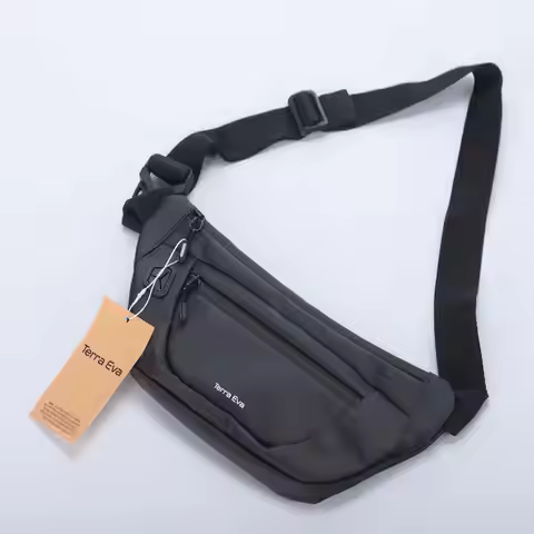 TERRA EVA Waist Bags Black Man's Bum Bags Belt Bag