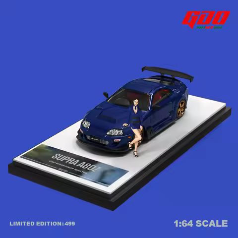 TimeMicro X GDO 1:64 SUPRA A80Z Blue Model Car