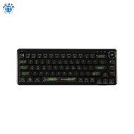 AULA F68  65% Transparent Wired & Wireless Hot-Swappable Mechanical Keyboard Black