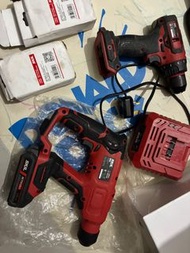20v全新Skil油壓鑽兩電一充跟一隻二手電批跟工具袋。大有同廠。非Makita