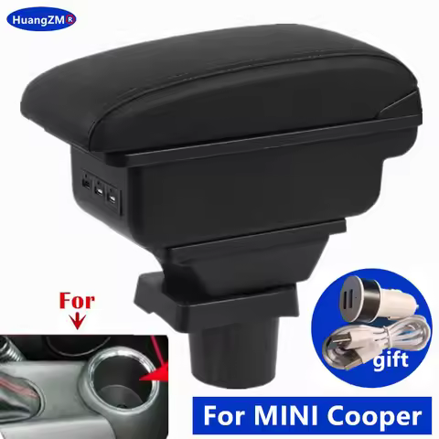 For Mini Coupe R50 Cooper S R53 Armrest Box for MINI Cooper R50 R52 R53 R56 R57 R58 Car Armrest Stor