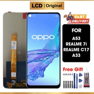LCD OPPO A53 Realme 7i C17 A33 Original Fullset for Glass TouchScreen Digitizer ori Asli