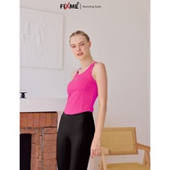 เสื้อกล้ามออกกำลังกาย รุ่น Alert (มีฟองน้ำ) สายกีฬา แห้งไว FIXME ทรงสวยเข้ารูป