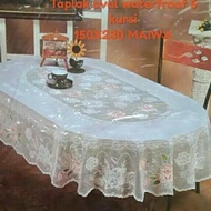 Oval Tablecloth size 150X230 cm uk 6-8 Chairs