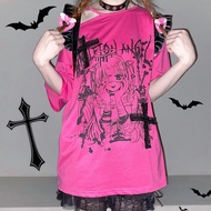 y2k y2k t-Shirt y2k Top Asian Culture Women's Clothing y2k Short-Sleeved Clothes Handsome Dopamine P