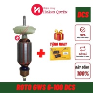 Roto Máy Mài 6-100 DCS Ruột Máy Mài Cầm Tay 100% Dây Đồng - Tặng Chổi Than