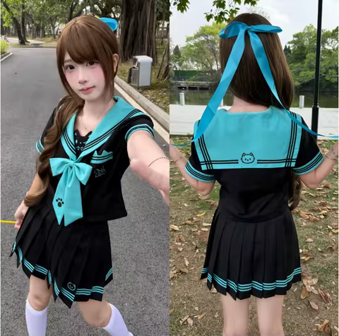 Japanese Sailor Uniform High School Girls' Student Uniform JK Uniform Set