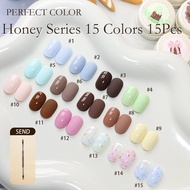 PERFECT COLOR Gel Nail Polish Honey Series 15 Colors 1pc 15pc 5g Nails for Holographic Salon Gel Man