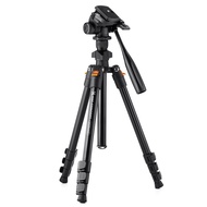 K&F CONCEPT Portable Camera Tripod Stand Aluminum Alloy 162cm/63.8in Max. Height 3kg/6.6lbs Load Cap
