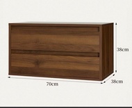 Modular Walnut TV Cabinet with Drawers 三個胡桃實木組合櫃/電視櫃