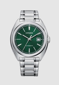 CITIZEN 星辰不銹鋼自動日曆 NJ0101-78X （綠色面） 手表
