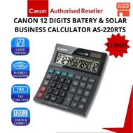 Canon 12 Digits Calculator/ Business Calculator (Large display calculator/ solar) AS-220RTS