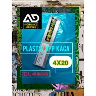 4 x 20 Glass Opp Plastic - 4x20 Opp Plastic Without Glue - 4 x 20 Opp Plastic Souvenir