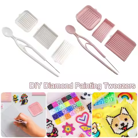 Stainless Steel Fuse Beads Picking Tray Kit DIY Handmade 2.6mm Fuse Beads Fuse Bead Single Needle Tw