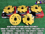 AEK RACING CLUTCH LINING ASSEMBLY NMAX 155/ AEROX 155/ MIO I 125 M3/ MIO SOUL I 125/ GEAR/ GRAVIS/ F