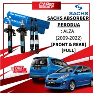 Sachs Perodua Alza (2009-2022) Absorber Full Set / Front (DEPAN) / Rear (BELAKANG)  Import Original