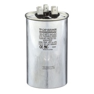 (TP-CAP-55/5/440R) 55+5 MFD (Microfarads) 440 Volt Round Dual Run Capacitor | 60,000 Hour Operating 