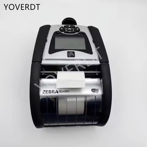 Zebra QLn320 Barcode Printer, WiFi, Bluetooth with Belt Clip with New Battery Test Good