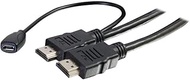 C2G 56791 4K UHD High Speed HDMI Cable (60Hz) with Built-In Power Inserter, Black (10 Feet, 3.04 Met