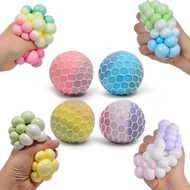 Squishy Ball Squeeze Mesh Pastel Color Big Stress Relief Toy Assorted Colors Send