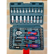 FION บล๊อกชุด 62 ชิ้น ขนาด 1/4" จำนวน 62 ประกอบด้วย - 13pcs-ลูกบล็อก 1/4" ขนาด 4 4.5 5 5.5 6789 10 1