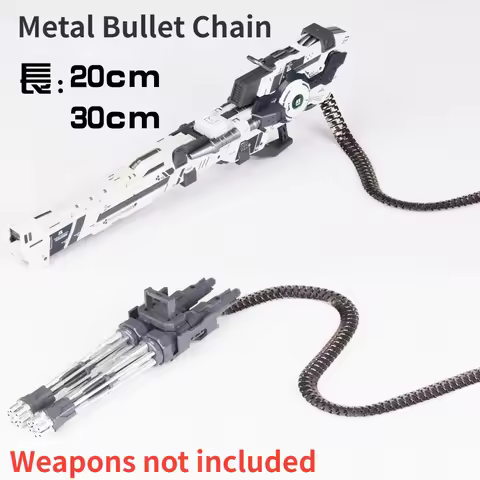 20cm/30cm Titanium Black Bullet Chain Power Tube Clip Green Cannon Model Details Upgrade Parts for M