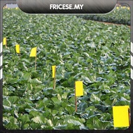 [Fricese.my] 100 Pack Strong Flies Traps Waterproof Catching Aphid Insects Killer Double Sided Stick