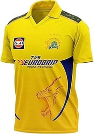 CSK Cricket Jersey IPL-2023M S DHONI MSD, Blue, 4 Years-5 Years