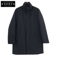 Emporio Armani W1B35W W1W07 海軍藍防水拉鍊外套，44碼