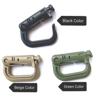 Tactical Molle System Key ring Mount  Carabiner D Locking for backpack Sling Bag