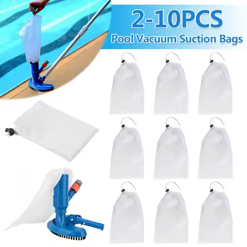 Pool Vacuum Suction Head Replacement Bags Pool Leaf Line Mesh OPP Plastic Bags