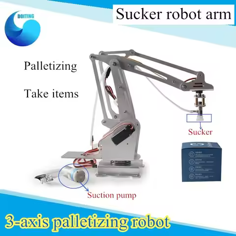 3 DOF Palletizing Robotic Arm 3-axis Robot With Sucker Industrial 3D Printer Suction robot DIY Robot