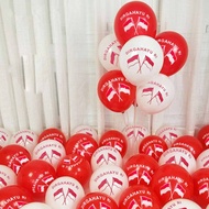 Happy Latex Balloons August 17th Balloons (25 pcs, 50 pcs of/s /pack)