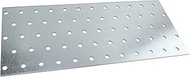 AERZETIX - C58429 - Set of 4 Plates Mounting Perforated 100x240x2mm with 60 Holes - Galvanised Steel