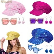 Royal 50s 60s 70s 80s Women Costume Set Disco Outfit Halloween Cosplay Props