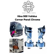 Hino 500 Validus Corner Panel Chrome Hino 500 Accessories Chrome Hino Truck Chrome