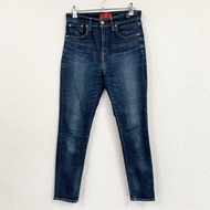 RED CARD 牛仔褲/牛仔褲，垂直褪色，靛藍色，24 碼，古著。