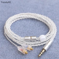 [Trendy] HiFi Earphone Upgrade Cable MMCX 3.5mm 1.2m Silver Plated Core Cable For  IE200/IE300/IE600