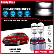 HONDA CITY 2014 - 2018 LED Headlight Lampu LED Kereta Car LED Mini Projector 9005/H11 LED Headlight 