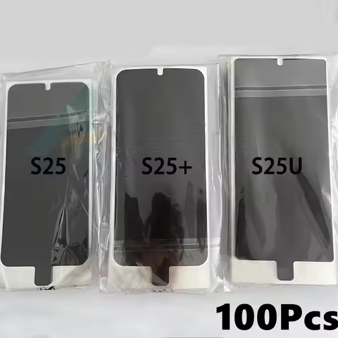 100pcs Factory Seal Front Back Screen Protector Sticker For Samsung Galaxy S25 Ultra S25+ S25U Black