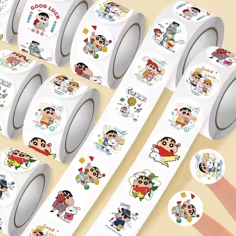 New Crayon Shin‑chan Washi Roll Stickers, Ins Style Cartoon Washi Tape, DIY Scrapbooking Journal Dec