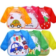 Long-sleeved waterproof baby bibs, blw weaning bibs