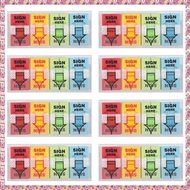[W Y D H] 500pcs Sign Here Stickers,Labels Stickers Adhesive Sign Here Tabs Sign Post Here Flags for
