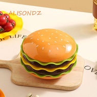 ALISONDZ Cartoon Burger Seasoning Dish Set, 7/5-Layer Stackable Spit Bone Dish, Unique Creative Easy