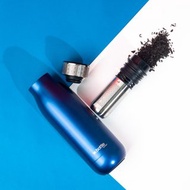 01LIV不銹鋼雙層保溫杯 500ml節日系列藍色 真空保溫瓶泡茶杯茶濾