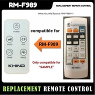 KHIND CEILING FAN REMOTE CONTROL [REPLACEMENT REMOTE]